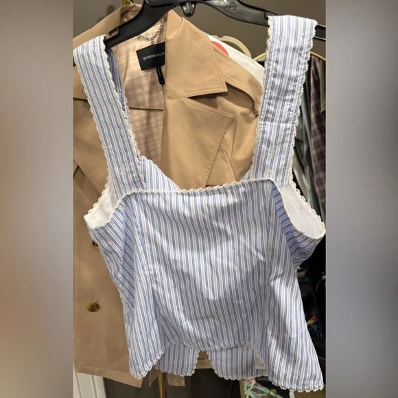 Mable Blue and White Striped Tank Large - Picture 4 of 4